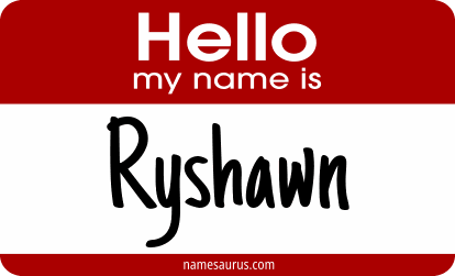 Hello my name is Ryshawn png download