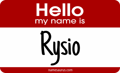 Hello my name is Rysio png download