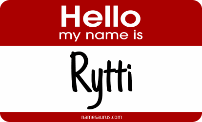 Hello my name is Rytti png download