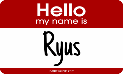 Hello my name is Ryus png download
