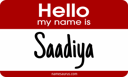 Hello my name is Saadiya png download
