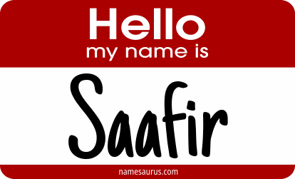 Hello my name is Saafir png download