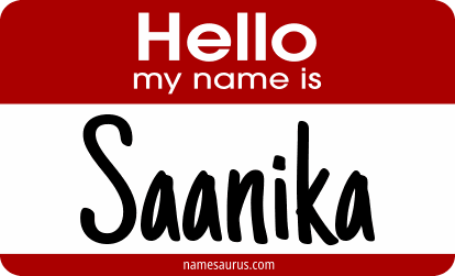 Hello my name is Saanika png download