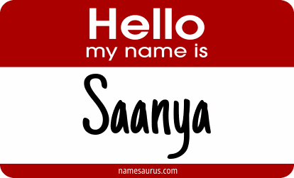 Hello my name is Saanya png download