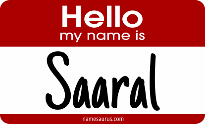 Hello my name is Saaral png download