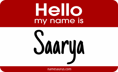 Hello my name is Saarya png download