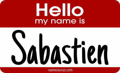 Hello my name is Sabastien png download