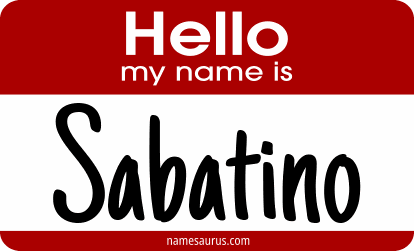 Hello my name is Sabatino png download