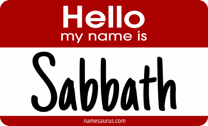 Hello my name is Sabbath png download