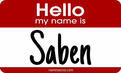 Hello my name is Saben png download