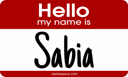 Hello my name is Sabia png download