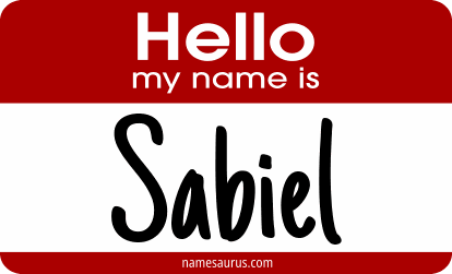 Hello my name is Sabiel png download