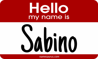 Hello my name is Sabino png download