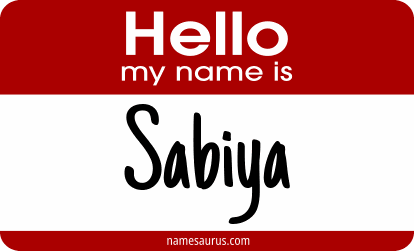 Hello my name is Sabiya png download