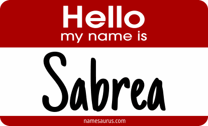 Hello my name is Sabrea png download