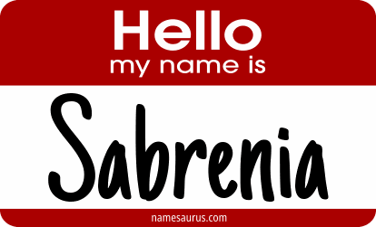 Hello my name is Sabrenia png download