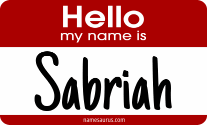 Hello my name is Sabriah png download