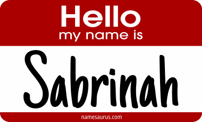 Hello my name is Sabrinah png download