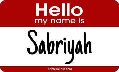 Hello my name is Sabriyah png download