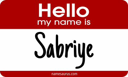 Hello my name is Sabriye png download