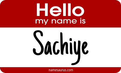Hello my name is Sachiye png download
