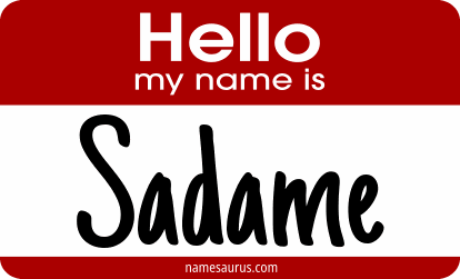 Hello my name is Sadame png download