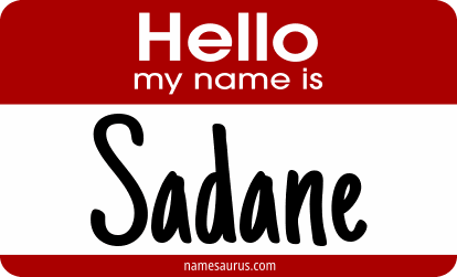 Hello my name is Sadane png download