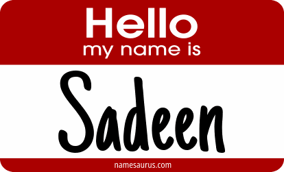 Hello my name is Sadeen png download