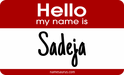 Hello my name is Sadeja png download