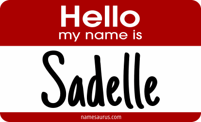 Hello my name is Sadelle png download