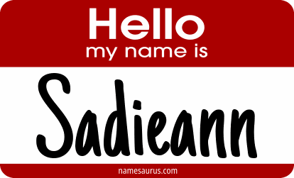 Hello my name is Sadieann png download
