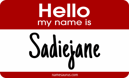 Hello my name is Sadiejane png download