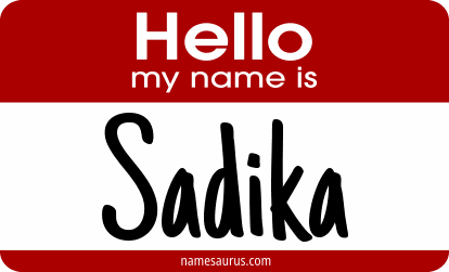 Hello my name is Sadika png download