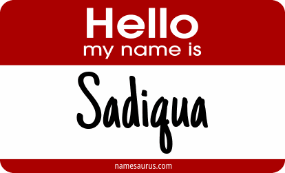 Hello my name is Sadiqua png download