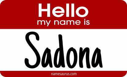 Hello my name is Sadona png download