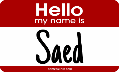 Hello my name is Saed png download