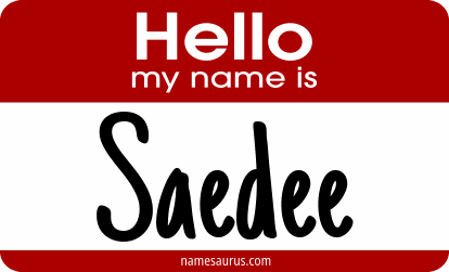 Hello my name is Saedee png download