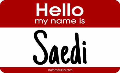 Hello my name is Saedi png download
