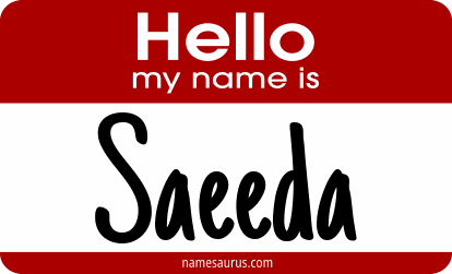 Hello my name is Saeeda png download