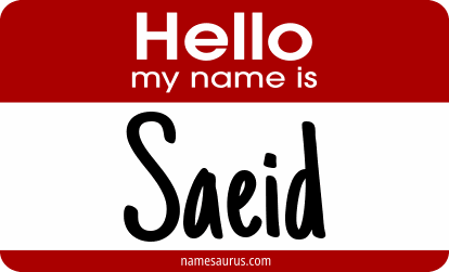 Hello my name is Saeid png download