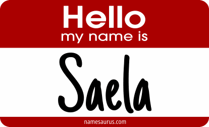 Hello my name is Saela png download