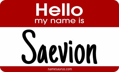 Hello my name is Saevion png download