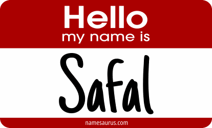Hello my name is Safal png download