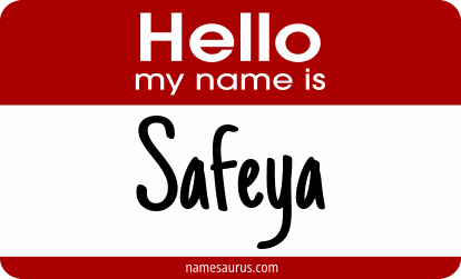 Hello my name is Safeya png download