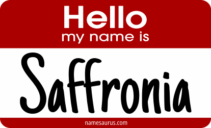 Hello my name is Saffronia png download