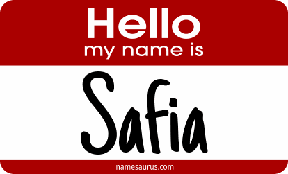 Hello my name is Safia png download
