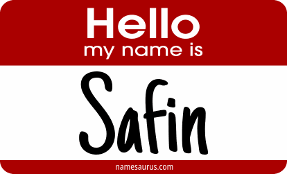 Hello my name is Safin png download