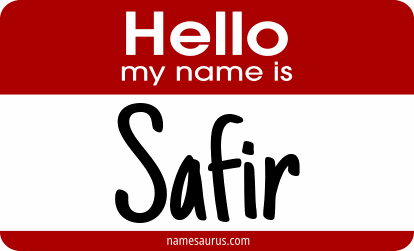 Hello my name is Safir png download