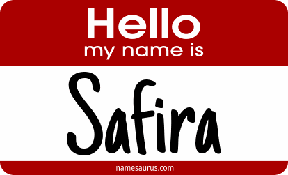 Hello my name is Safira png download