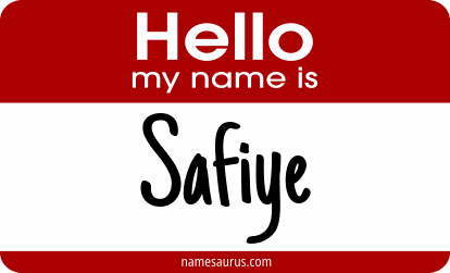 Hello my name is Safiye png download